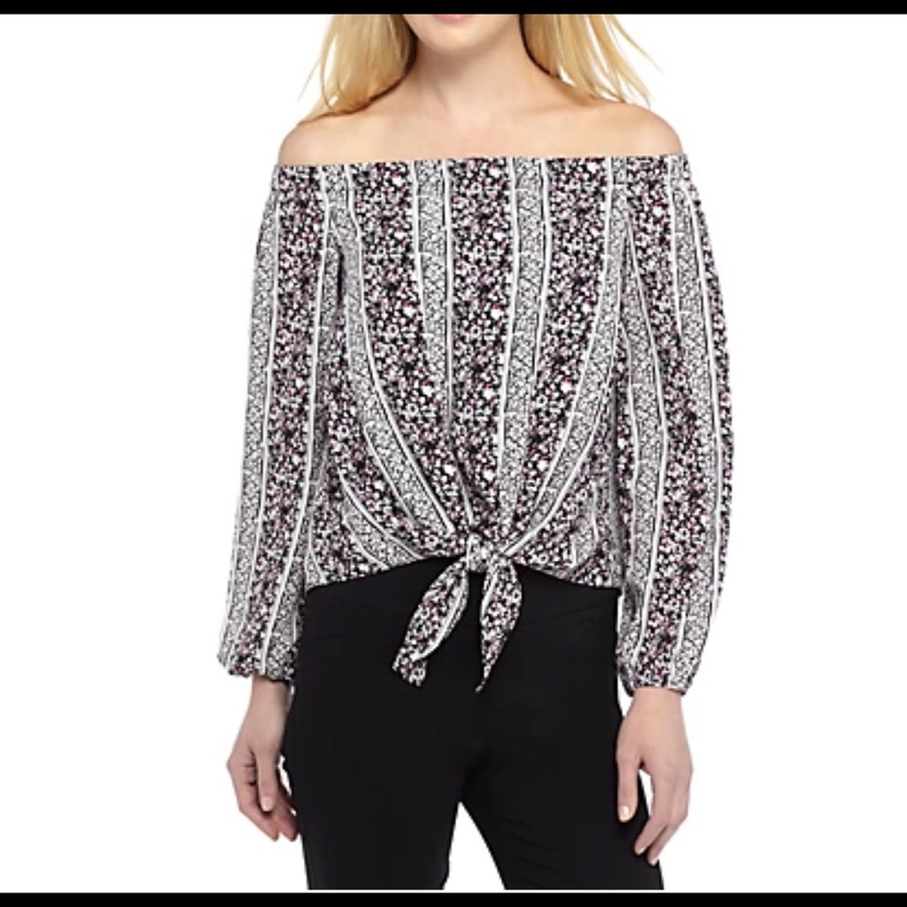 NEW—Kaari Blue Off the Shoulder Top size M